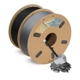 DURAMIC 3D DURAMIC 3D PLA+ Filament 1.75mm 2Kg Black + Silver, PLA Plus 3D Printer Filament 2 Pack 1kg Spool(2.2lbs) PLA Pro Tougher and Stronger, Dimensional Accuracy Probability +/- 0.02mm