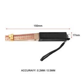 Tapered Gap Measurement Tool Fire Door Tester Wedge Shaped Vernier Feeler Gauge House Engineering Inspection Flatness Measuring Tool (0.5Mm) (Accuracy 0.2mm)