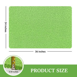 LuxStep Shower Mat Bathtub Mat,24x36 inch, Non-Slip Bath Mat with Drain, Quick Drying PVC Loofah Bathmat for Tub,Shower,Bathroom, Grass Green