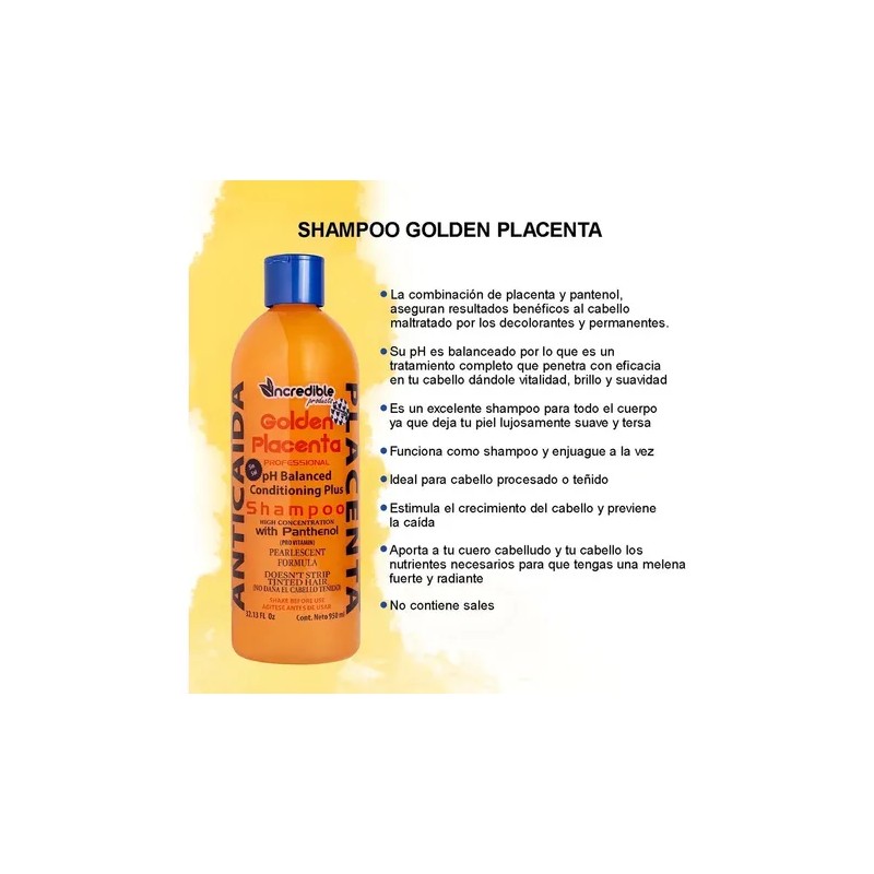 Shampoo Ancaida Placenta Golden 950 Ml