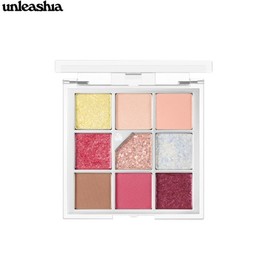 UNLEASHIA Glitterpedia Eye Palette 6.2g, Type:No7 ALL OF PEACH ADE