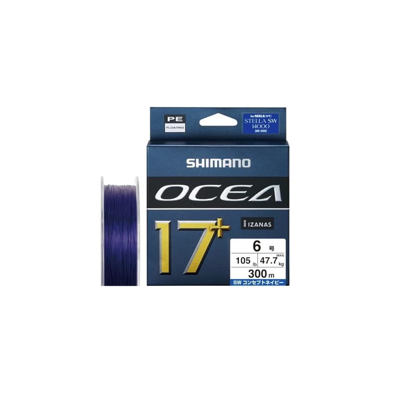 Shimano PE Line, Osia, 17+ PE, 300 m, LD-A71Y, No.