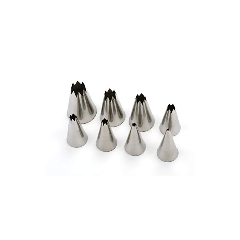 Pati-Versand Star nozzle set, 8 pieces.