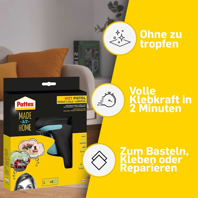 Pattex Made at Home Hot Melt Glue Gun Glue for