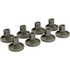 8 x Dishwasher Lower Basket Wheels & Clip Axle for