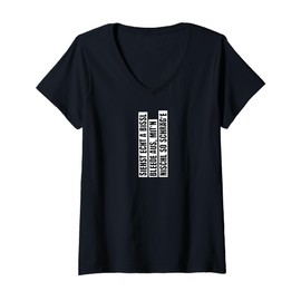 Womens German Saxony fun: you look bit silly with that slanted head V-Neck T-Shirt