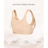 FeelinGirl Post Surgery Bras for Women Front Closure Breast Reduction