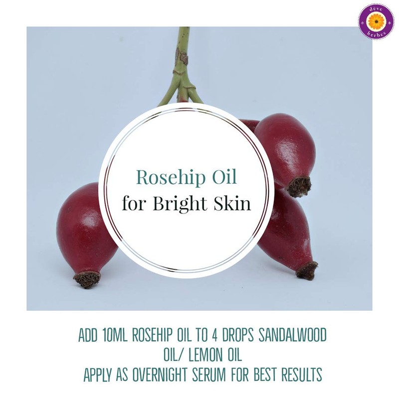 dève herbes Pure Rosehip Oil (Rosa rubiginosa) Cold Pressed 30ml