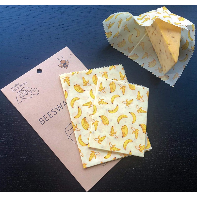 Lilware Beeswax Wrap Eco-Friendly Reusable Food Wraps - Sustainable Plastic