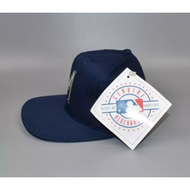 Outdoor Cap Milwaukee Brewers Vintage Outdoor Cap Navy Snapback Cap Hat - SIze: S/M