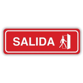 Signs ByLITA Standard Salida Sign (Red) - Large
