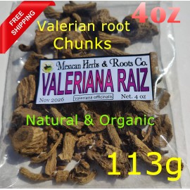 Mexicanherbs 4oz Valeriana Raiz de valeriana hierba/ te, valeriana officinalis raiz insomnio