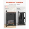 2 Section Freestanding Clothes Organizer Large Laundry Hamper with Metal