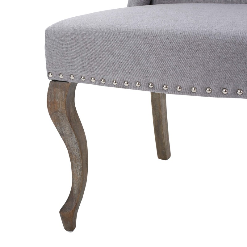 Christopher Knight Home Niclas Accent Chair, Light Grey