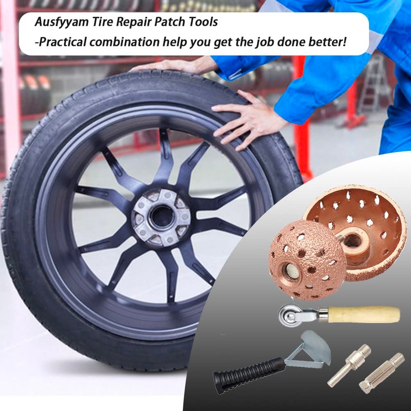 Ausfyyam Tire Repair Patch Tools Tire Buffing Wheels 42 mm