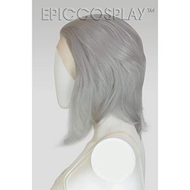 EpicCosplay Keto Short Lace Front Wig (Silvery Grey)