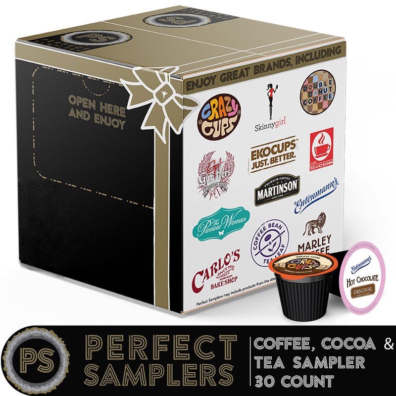 Perfect Samplers Coffee Tea Cider Cappuccino Hot Chocolate Single Serve