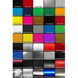 CA A Pillar Overlay Decals Matte Black for 2014-2019 C7 Corvette