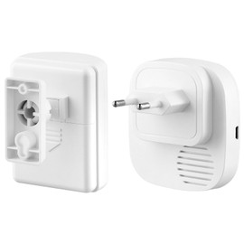 QWORK Wireless Continuity Detector with 38 Ringtones, 1 PIR Motion Sensor Detector and 1 Receiver, Wireless Alarm System for Shop, RV, Home, Garage
