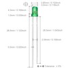 CHANZON 100 pcs 3mm Blinking Green LED Diode Lights 1.5Hz