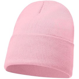 JUNGANRHA® Winter Beanie Hat Men Women Hats & Caps Lightweight Beanie Thermal Winter Hat Skull for Boys Girls & Unisex Fischerman Beanie Travel Warm Hat | One Size | Baby Pink
