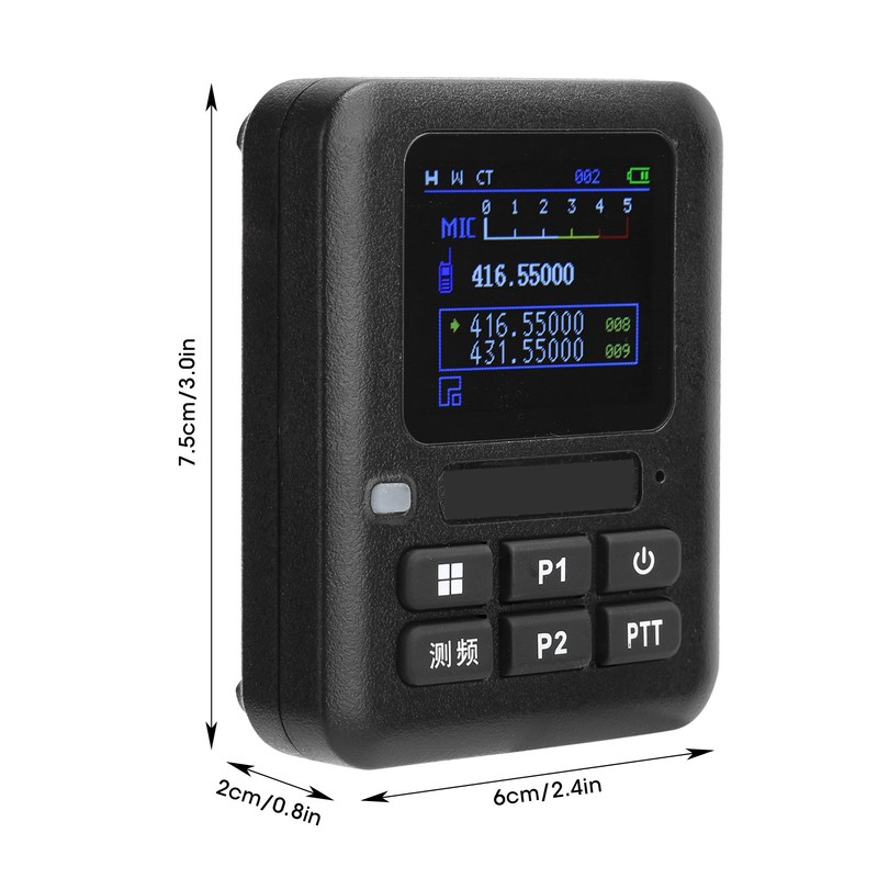 Walkie Talkies Mini Decoder Portable Radio Frequency Counter Meter with