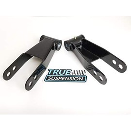 True Suspension Compatible with Dodge Ram 2500 3500 Pickup Truck 94-02 Rear 2" Lowering Leveling Shackles 2wd for 3.5" wide leafs