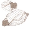 2pcs Fish Net Decoration Cotton Soft Comfortable Mediterranean Style Beige