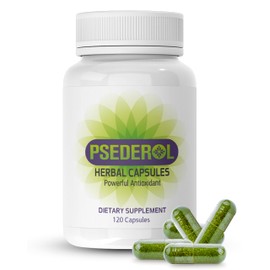 PSEDEROL - Psoriasis Support for Skin, 120 Herbal Capsules, Natural Psoriasis Supplements, Traditional Indian Ayurveda Medicinal Plants with 6 Antioxidant Herbs, Dry and Itchy Skin Supplement