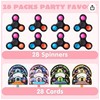 JOYIN 28 Packs Valentines Cards with Alien Style Fidget Spinner