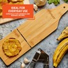 IMUSA BAM-10007 Jumbo Tostonera, Natural - Bamboo Pataconera, Plantain Press,