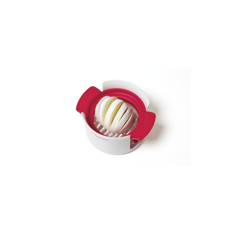 Prepworks by Progressive - Cortador de huevos compacto, blanco, rojo