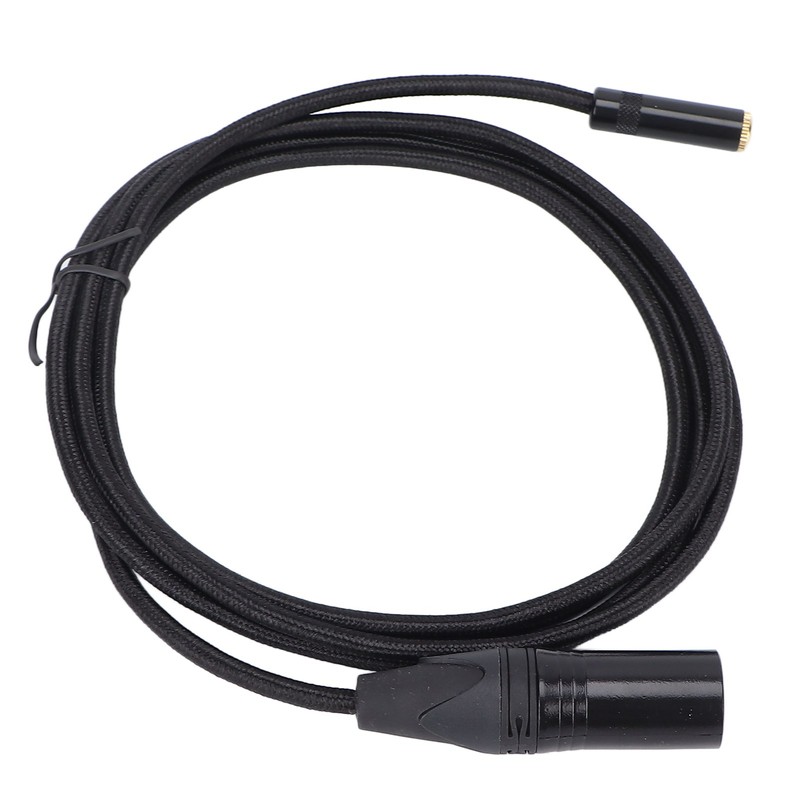 3.5mm Female to 3 Pin XLR Male Cable 24K Gold
