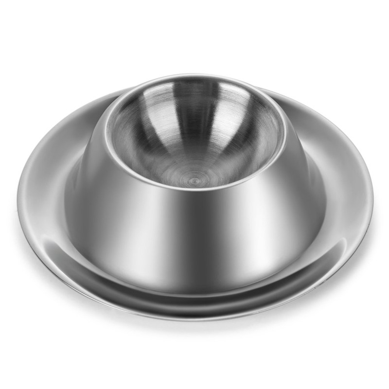 Flexzion Egg Cup Holder Set (4 Piece Sets) - Stainless