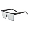 Dollger Square Oversized Sunglasses for Women Men Fashion Flat Top