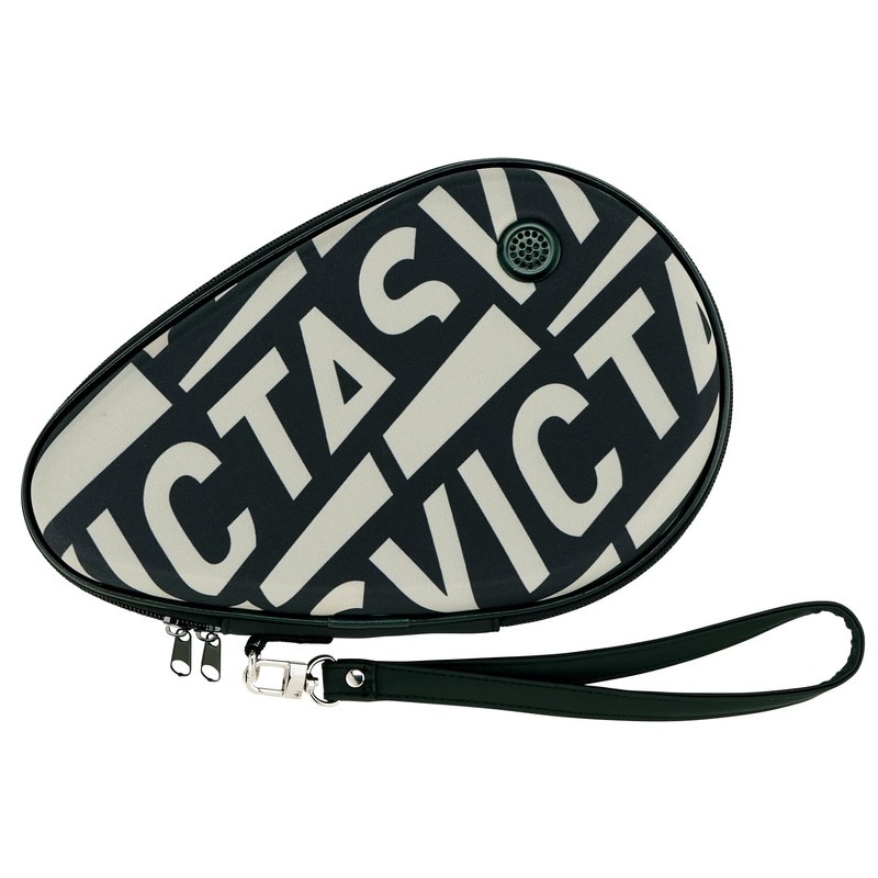 Victas 672111 Table Tennis Racket Case Printed Round Racket Case,