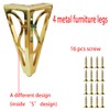 Hyever 6 Inch Gold Furniture Legs Heavy Duty Metal Furniture