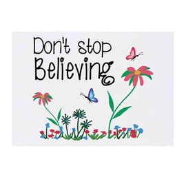 'Don't Stop Believing' Temporary Tattoo - Water Resistant, Skin-Safe, Non-Toxic Transfer (TO00084111)