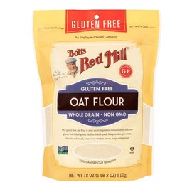 Bob's Red Mill Gluten Free Oat Flour, 18 oz (Pack of 1) - Gluten Free, Whole Grain, Vegan, Kosher