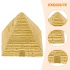 Homoyoyo Retro Pyramid Model Mini Egyptian Pyramid Figurine Resin Simulation
