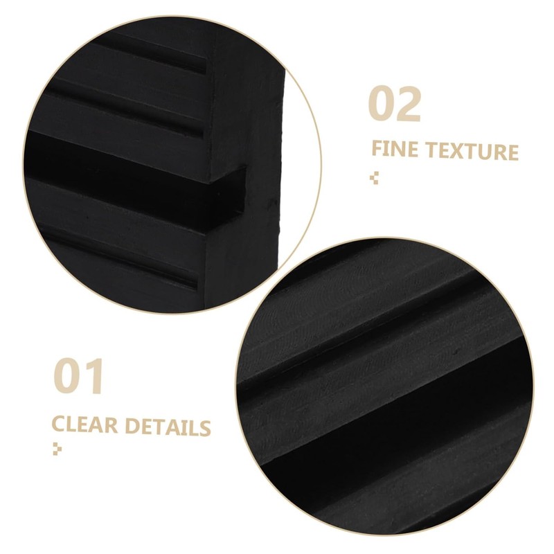 Chelhead 2 Pack Black Rectangle Jack Stand Pads Anti-Slip Jacking