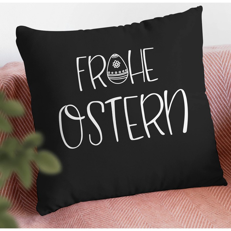 Cushion 50 x 50 cm – Easter Cushion – Happy
