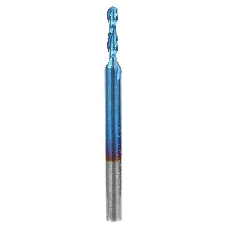 Ballnose Cutter Ball End Mill Blue Coated Spiral Router Bit