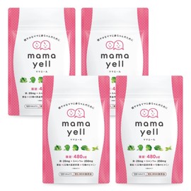 【まとめ買いに・葉酸高配合】ママエール 4袋 120日分 葉酸 高配合 480μg 妊婦 妊娠 妊活 サプリメント 鉄 カルシウム ビタミン10種類 ミネラル 国産野菜22種 配合 1か月分×4袋セット