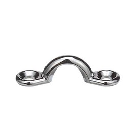 SEACHOICE 28831 Multi-Purpose Chrome-Plated Zinc 3/8-Inch Eye Straps, Set of 4,One Size