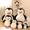 EXQULEG Penguin Cushion Plush Toy Penguin Soft Toy Cuddly Toy