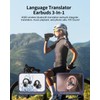 AI Translation Earbuds Real Time, 3-in-1 Translator Earbuds 150 Languages