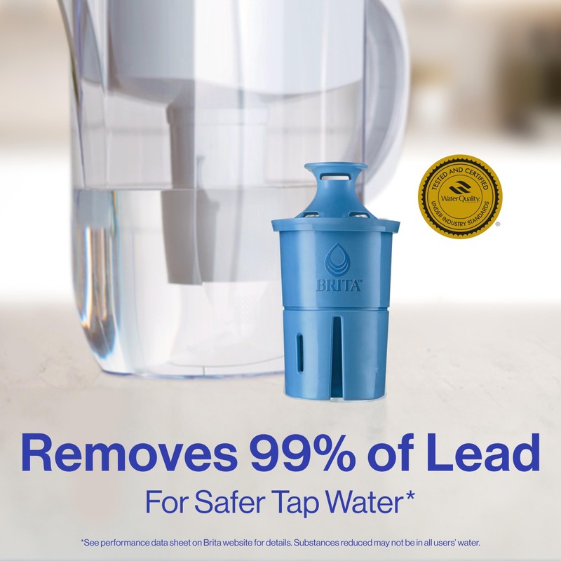 Brita Everyday Elite Water Filter Pitcher, Removes 99% of Lead,