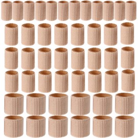 Blulu 48 Pieces Toe Cushion Tube 0.98 Inches Toe Tubes Sleeves Soft Gel Corn Pad Protectors for Cushions Corns, Blisters, Calluses, Toes and Fingers, 3 Size (Mixed Size Toe Cushion, 48 Pieces)