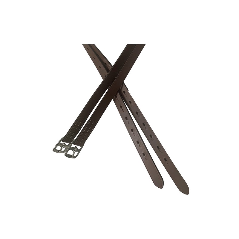 Majestic Ally Genuine Leather English Stirrup Leathers (Pack of 2)
